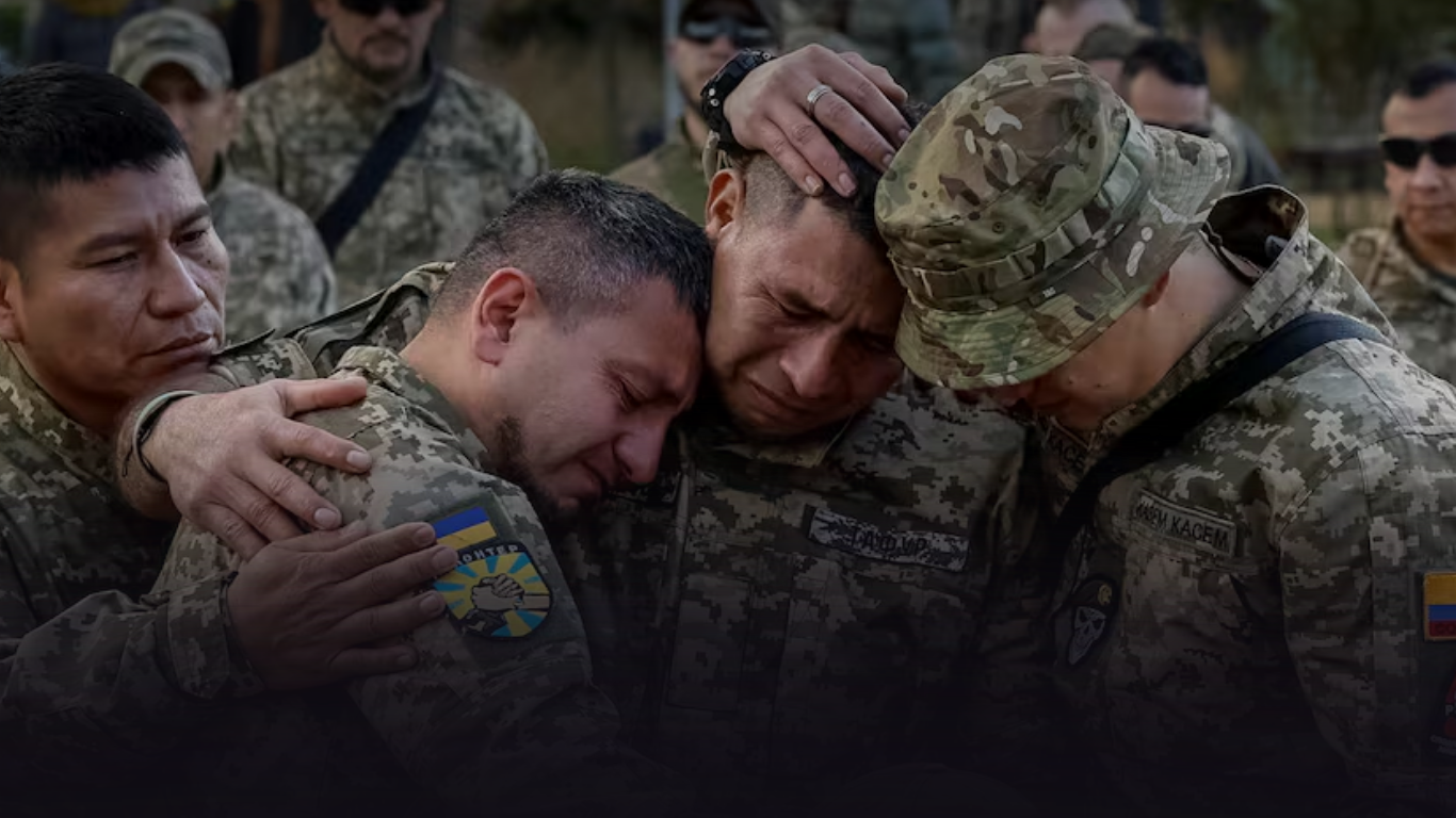 Colombianos encabezan las bajas extranjeras en la guerra de Ucrania