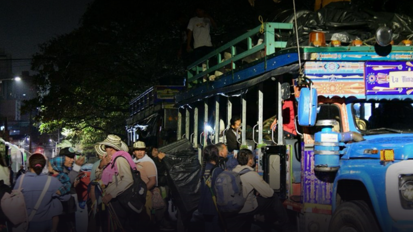 Minga indígena levantó los bloqueos en La Alpujarra tras acuerdo con la Gobernación de Antioquia