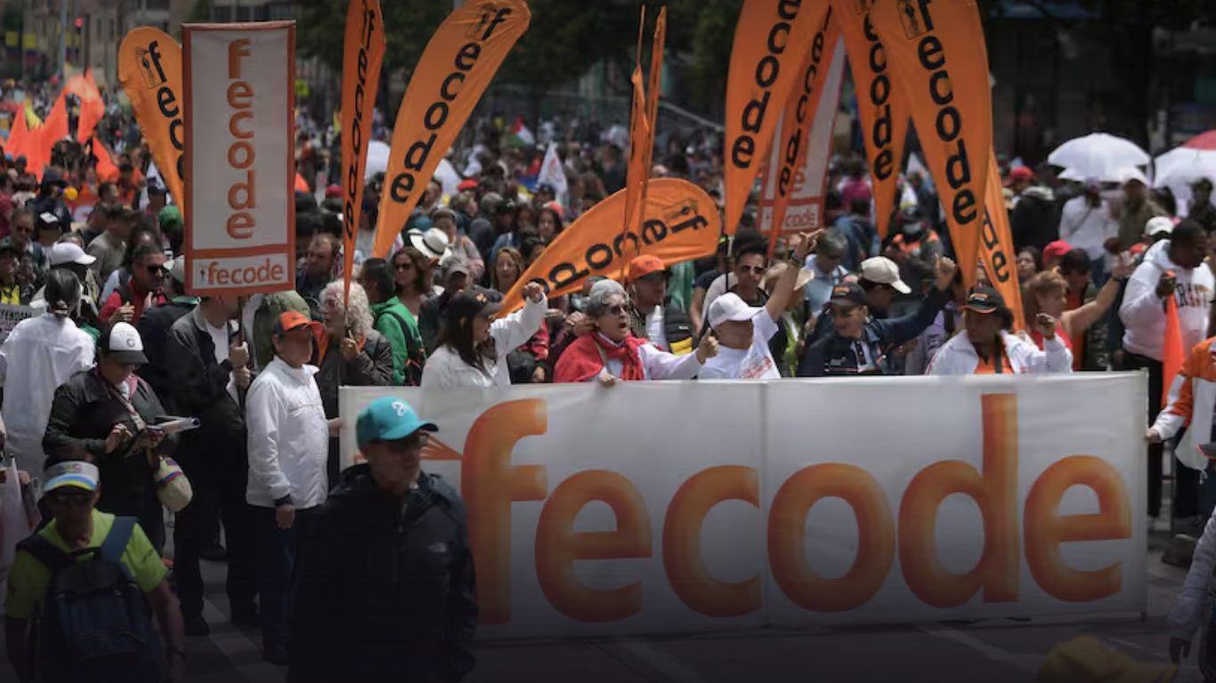 Fecode lidera paro nacional de 24 horas en defensa de la salud docente